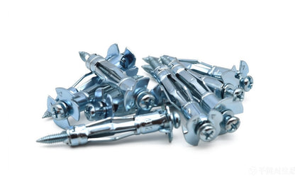 412HL Hollow Wall Anchor with Needle Point Screw, MagicToggle Heavy Duty Drywall Plasterboard Cavity Anchors, No Setting Tool Needed, Pro & DIY Friendly, Wall/Ceiling