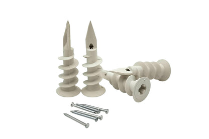 NDAN Nylon Drywall Anchors with Patented Reinforcement Nails | Medium Duty for Plasterboard & Insulation Wall, Anchor only, No Screws Included