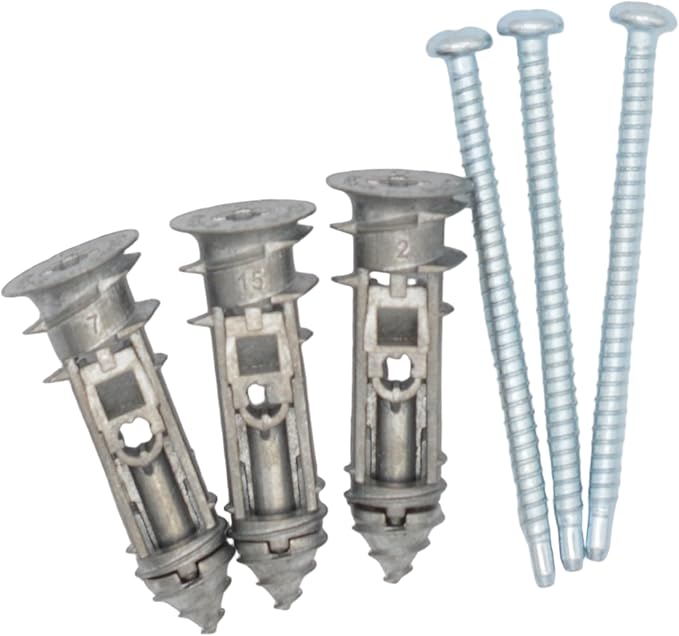 UDT06 2-Gen Self-Tapping Drywall Anchors with #6x2" Patent Screw | Tiny Heavy Duty Toggle Fastener for Walls & Ceilings (8-13mm), Fire Resistant, Ideal for Rock Wool Insulation