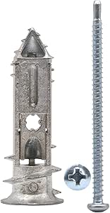 UDT06 2-Gen Self-Tapping Drywall Anchors with #6x2" Patent Screw | Tiny Heavy Duty Toggle Fastener for Walls & Ceilings (8-13mm), Fire Resistant, Ideal for Rock Wool Insulation