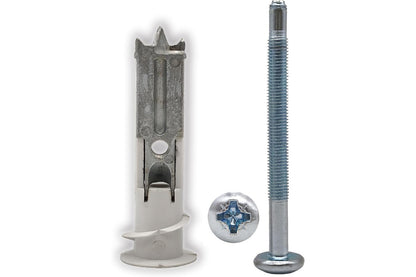 ZXLM5 2-Gen Self-Drilling 2-Layer Drywall Anchor TV Mount OK | Super Heavy Duty Wall & Ceiling Toggle Fastener (20-31mm), #3 Pozi Recess, Ideal for Rock Wool Insulation