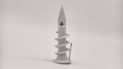 NDAN Nylon Drywall Anchors with Patented Reinforcement Nails | Medium Duty for Plasterboard & Insulation Wall, Anchor only, No Screws Included